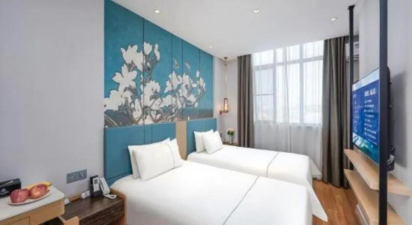 Bed in Jinjiang Inn Xuzhou Pizhou Sanchahe Road