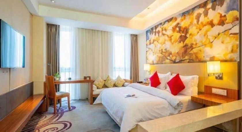 Bed in Jinjiang Metropolo Hotel - Taizhou Wanda Plaza