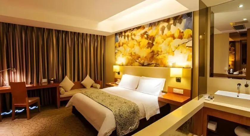 Bed in Jinjiang Metropolo Hotel - Taizhou Wanda Plaza