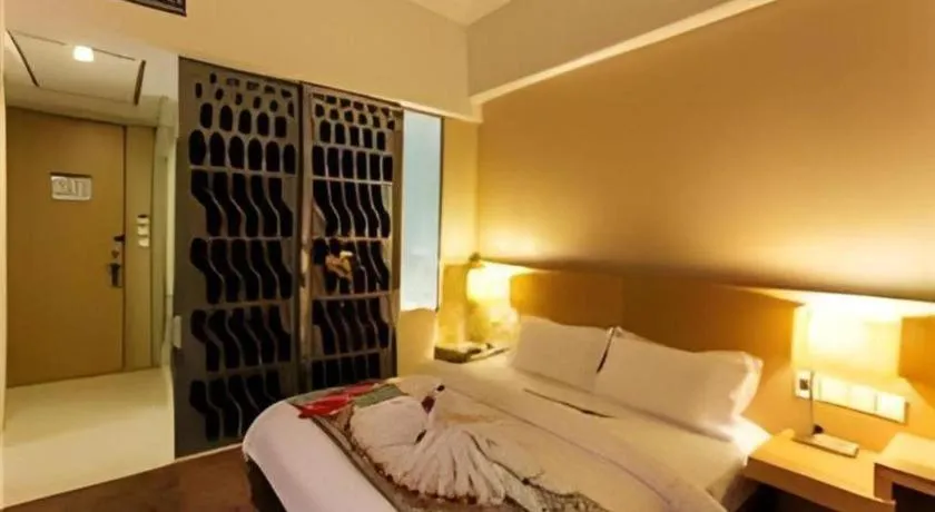 Bed in Jinjiang Metropolo Hotel - Langfang Wanda Plaza