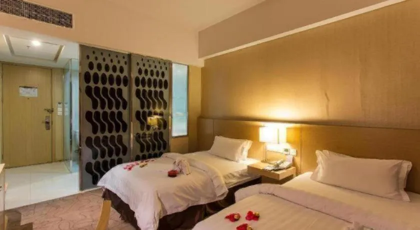 Bed in Jinjiang Metropolo Hotel - Langfang Wanda Plaza