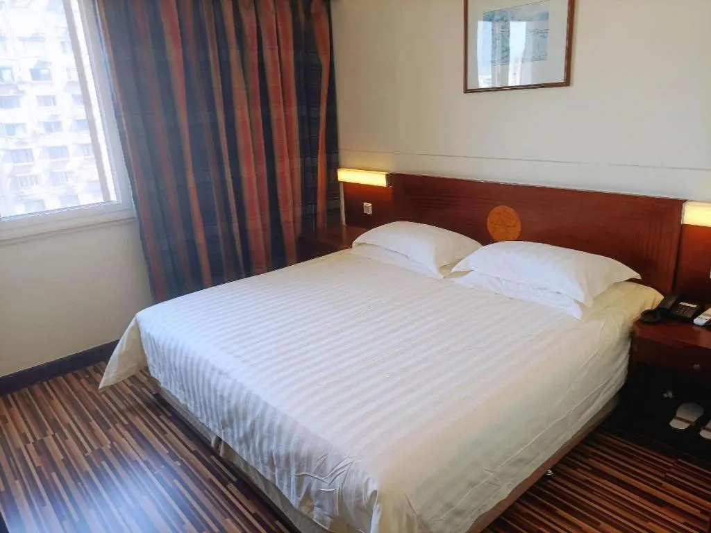 Bed in Jinjiang Inn Shanghai North Bund Yangpu Bridge Branch