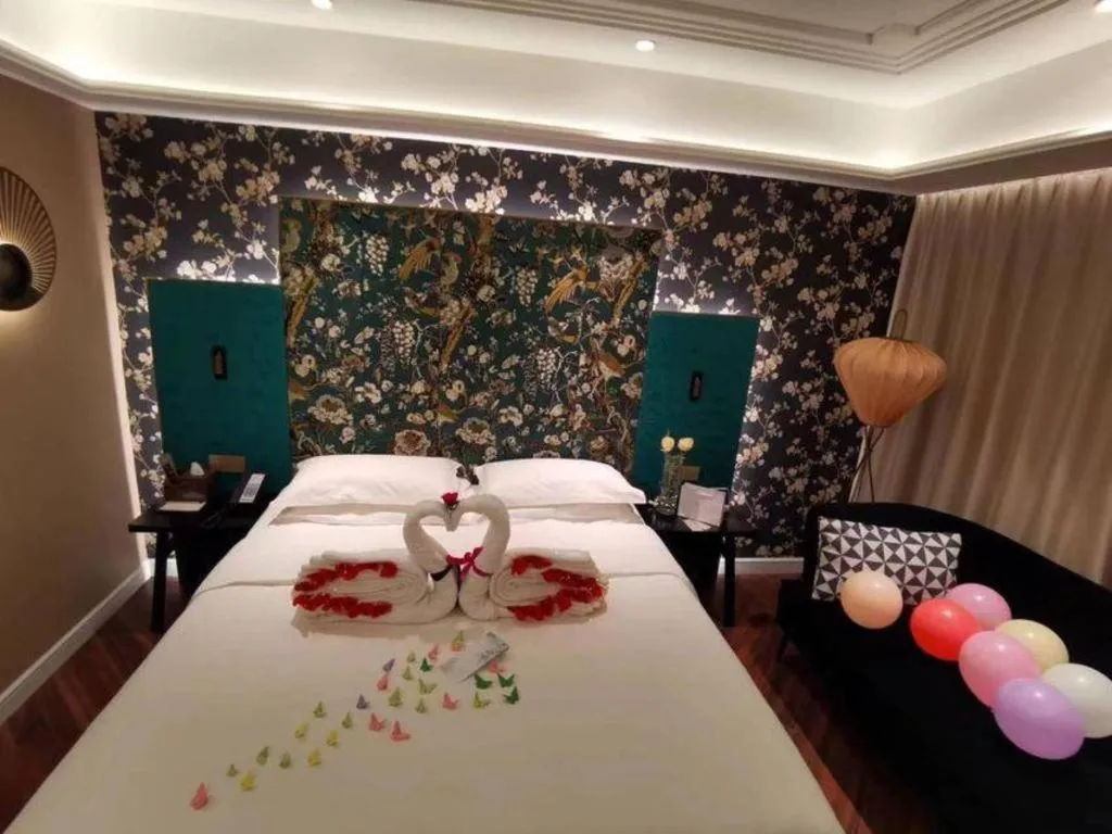 Bed in Metropolo Hotel Shijiazhuang Yuhua Wanda Plaza