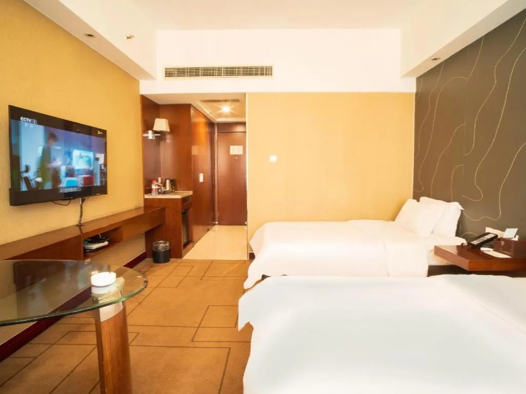 Bed in Metropolo Hotel Shijiazhuang Yuhua Wanda Plaza