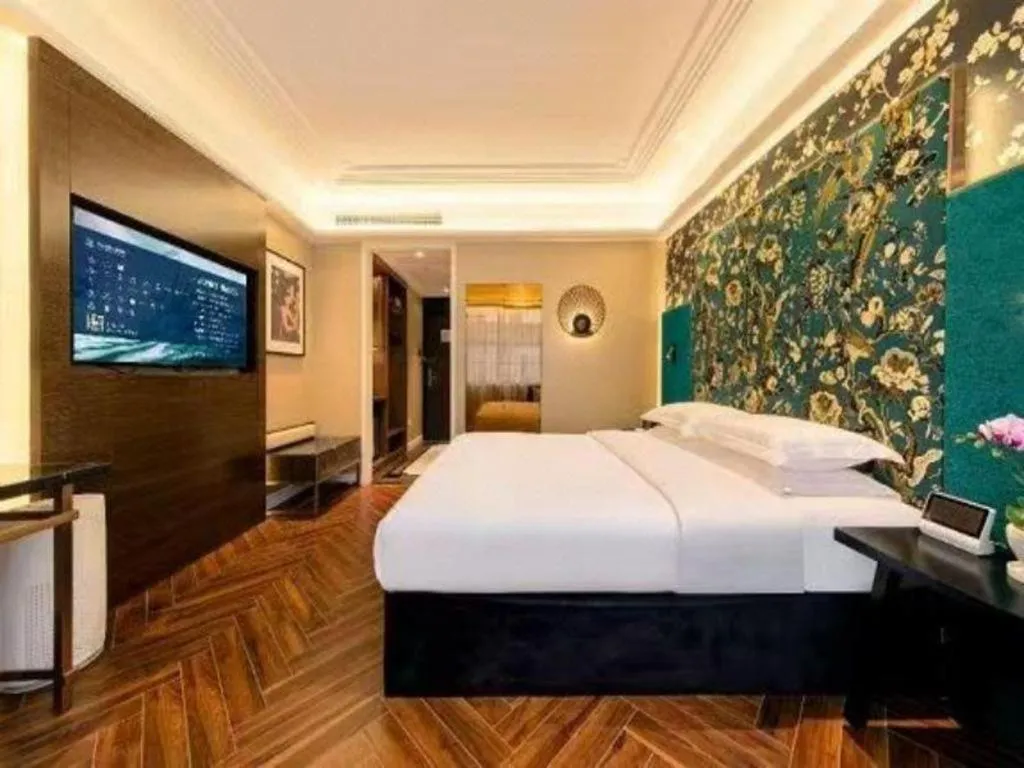 Bed in Metropolo Hotel Shijiazhuang Yuhua Wanda Plaza