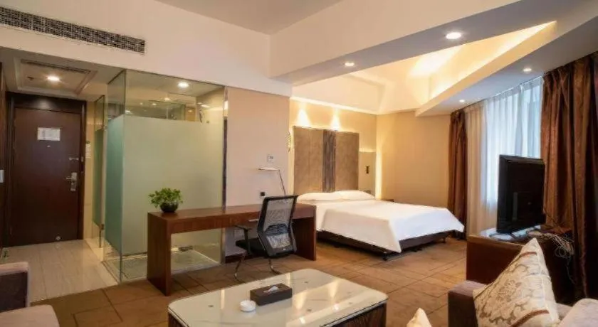 Bed in Metropolo Hotel Shijiazhuang Yuhua Wanda Plaza