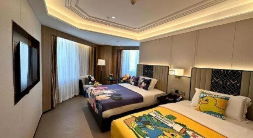 Bed in Metropolo Hotel Shijiazhuang Yuhua Wanda Plaza