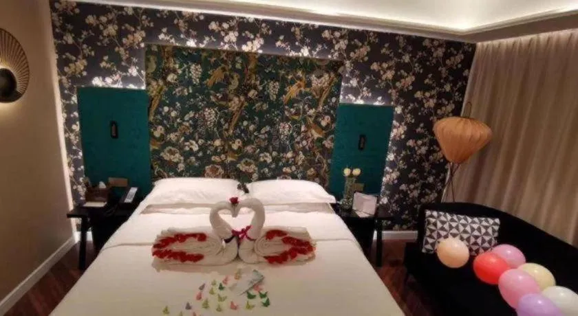 Bed in Metropolo Hotel Shijiazhuang Yuhua Wanda Plaza