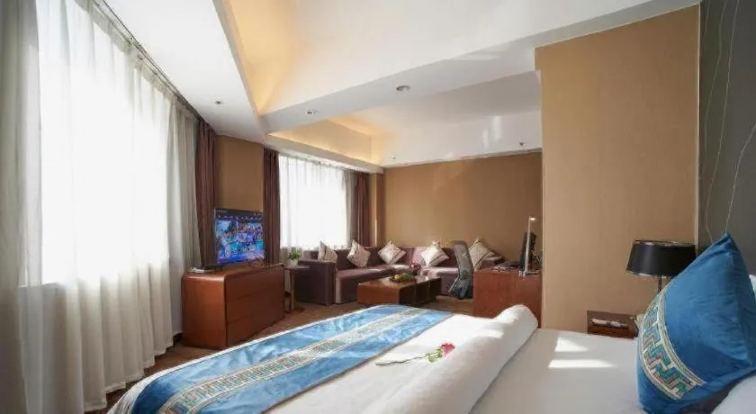 Bed in Metropolo Hotel Shijiazhuang Yuhua Wanda Plaza