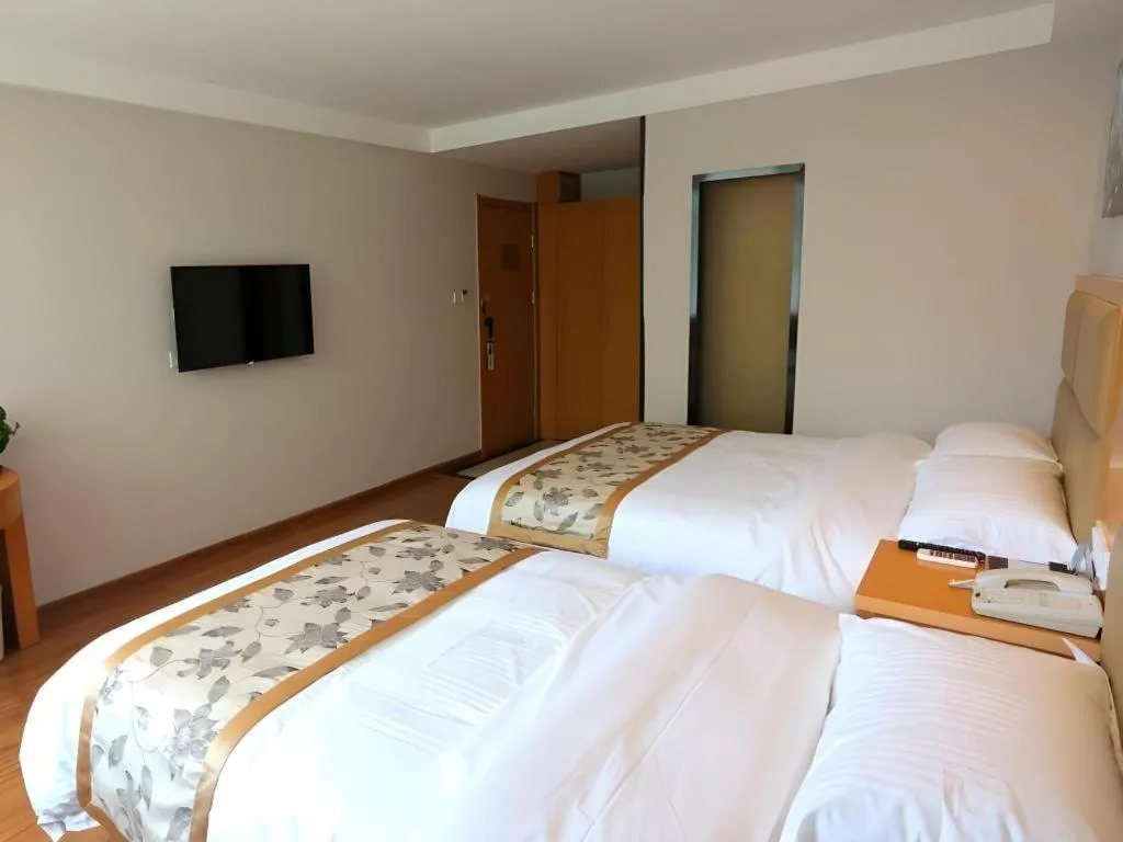Bed in GreenTree Inn Jiangsu Xuzhou Western 3rd Ring Road Xiyuan Express Hotel