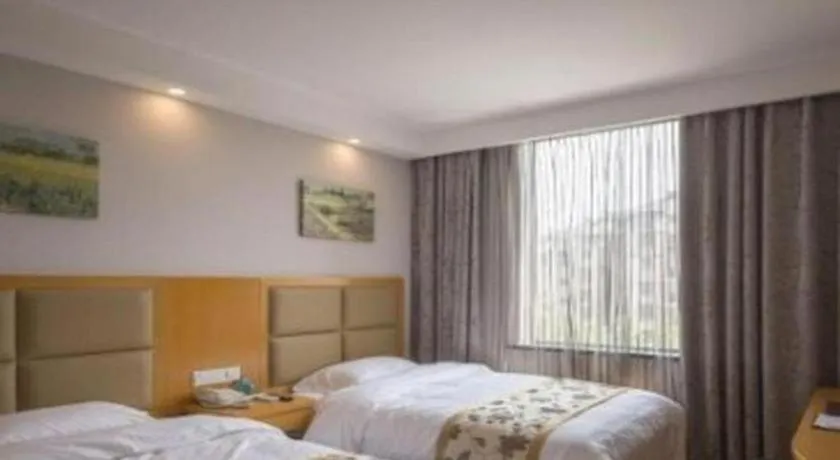 Bed in GreenTree Inn Jiangsu Xuzhou Western 3rd Ring Road Xiyuan Express Hotel