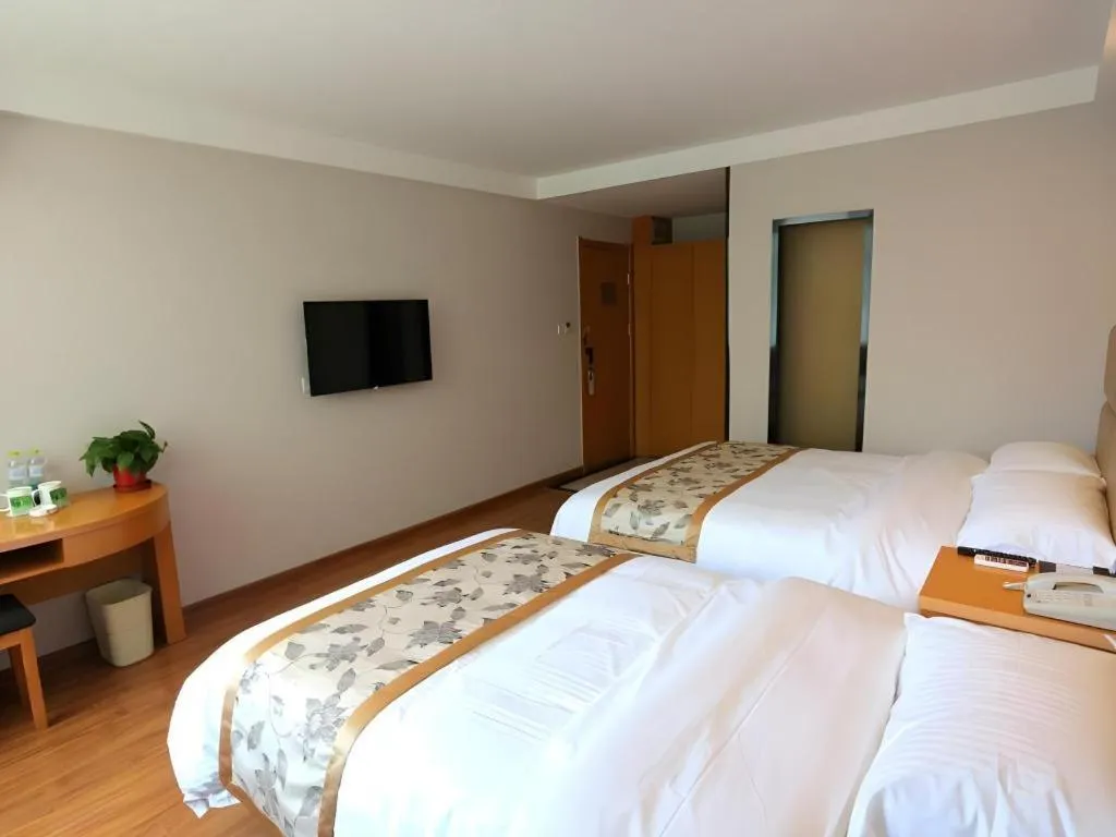 Bed in GreenTree Inn Jiangsu Xuzhou Western 3rd Ring Road Xiyuan Express Hotel