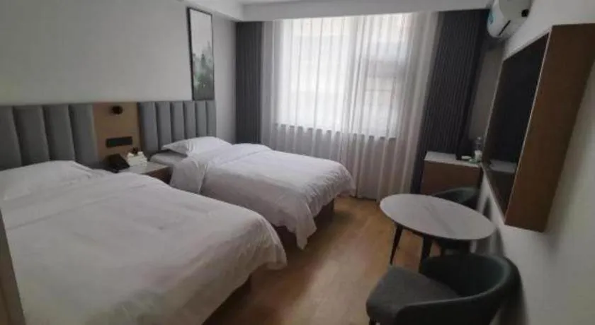 Bed in GreenTree Inn Jiangsu Xuzhou Western 3rd Ring Road Xiyuan Express Hotel
