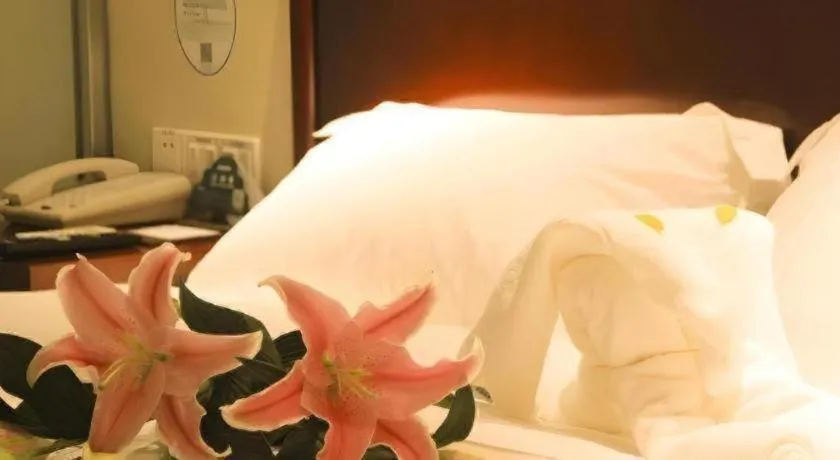 Bed in GreenTree Inn ShanDong Yantai Yantai University Business Hotel