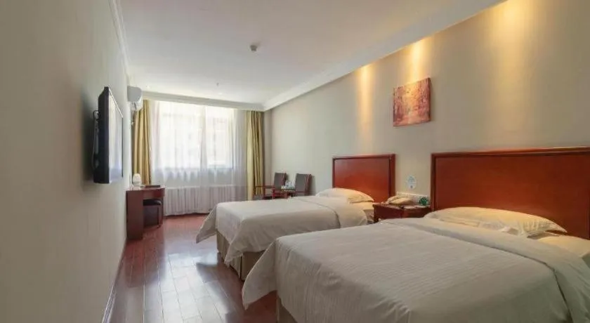 Bed in GreenTree Inn ShanDong Yantai Yantai University Business Hotel
