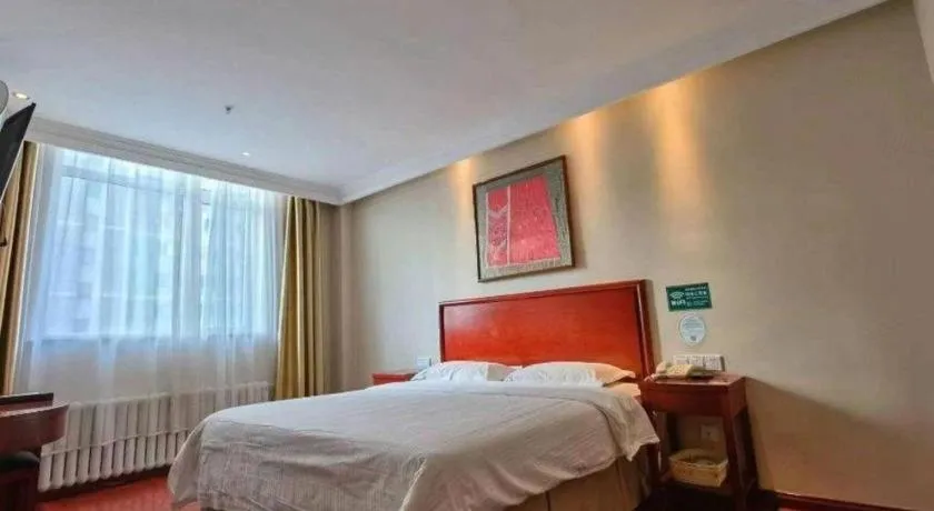 Bed in GreenTree Inn ShanDong Yantai Yantai University Business Hotel