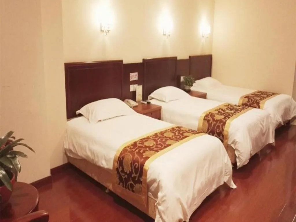 Bed in GreenTree Alliance Zhejiang Zhoushan Putuoshan Zhujiajian Scenic Spot Hotel