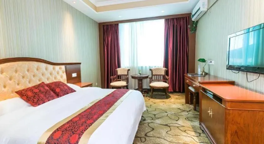 Bed in GreenTree Alliance Zhejiang Zhoushan Putuoshan Zhujiajian Scenic Spot Hotel