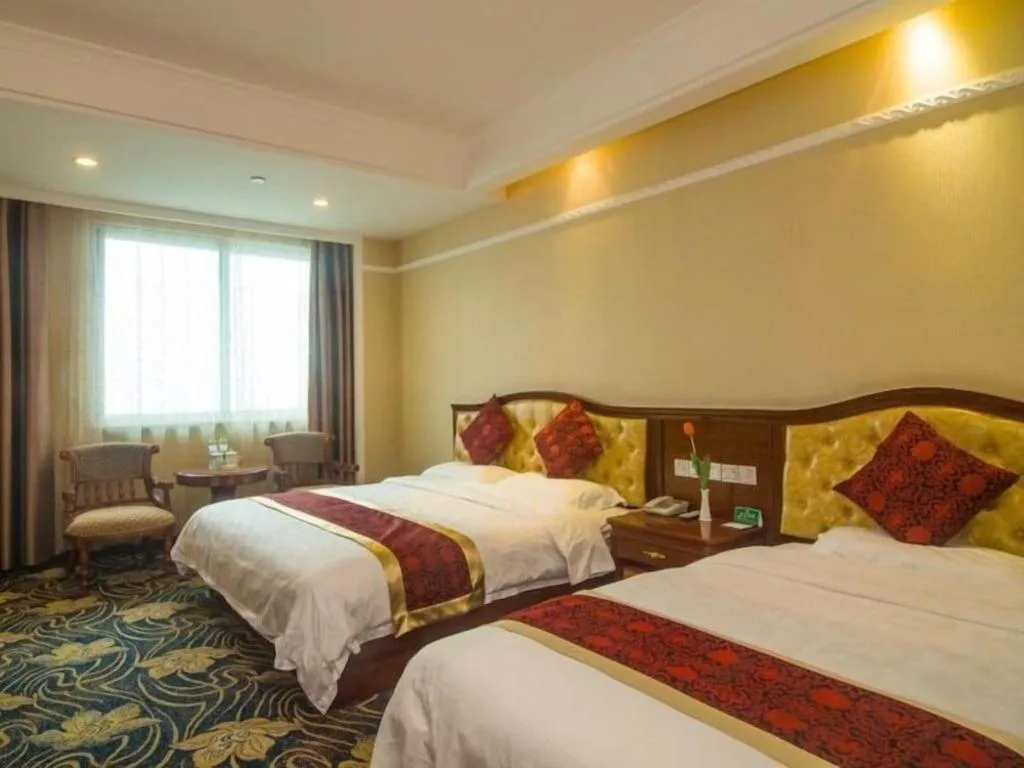 Bed in GreenTree Alliance Zhejiang Zhoushan Putuoshan Zhujiajian Scenic Spot Hotel