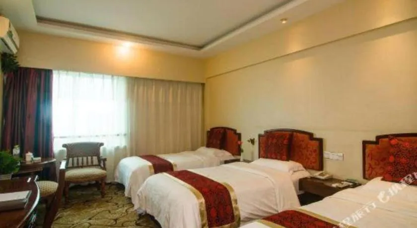 Bed in GreenTree Alliance Zhejiang Zhoushan Putuoshan Zhujiajian Scenic Spot Hotel