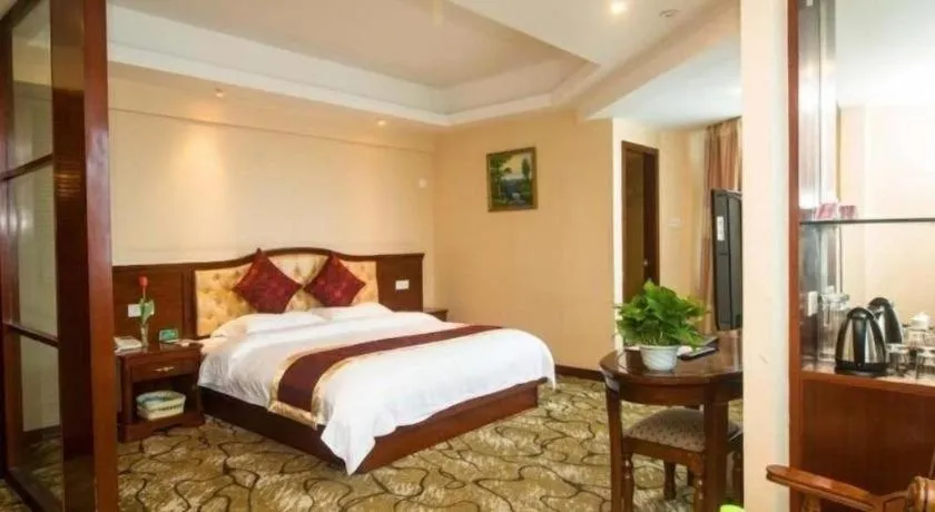 Bed in GreenTree Alliance Zhejiang Zhoushan Putuoshan Zhujiajian Scenic Spot Hotel