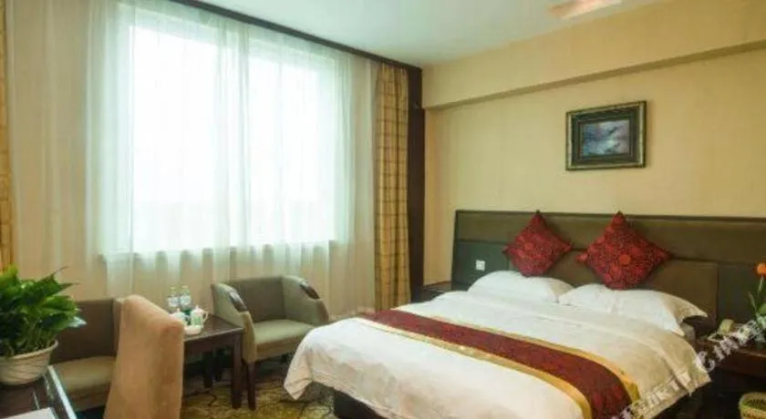 Bed in GreenTree Alliance Zhejiang Zhoushan Putuoshan Zhujiajian Scenic Spot Hotel