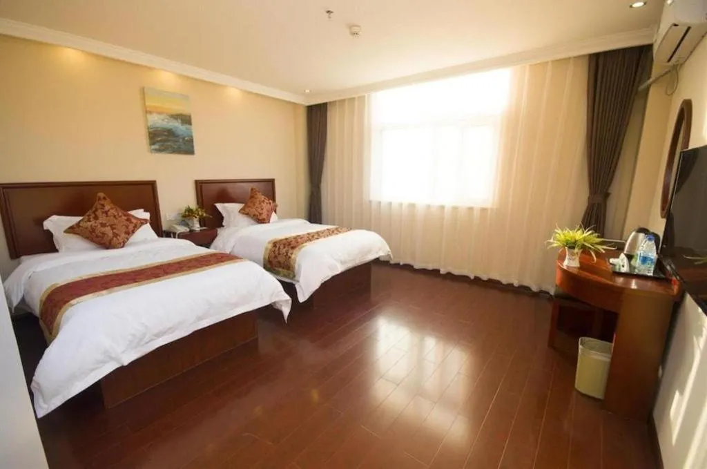 Bed in GreenTree Alliance Zhejiang Zhoushan Putuoshan Zhujiajian Scenic Spot Hotel
