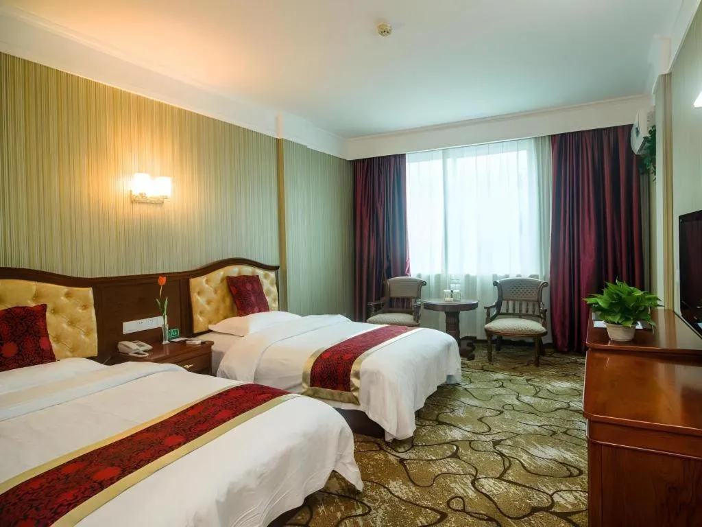 Bed in GreenTree Alliance Zhejiang Zhoushan Putuoshan Zhujiajian Scenic Spot Hotel