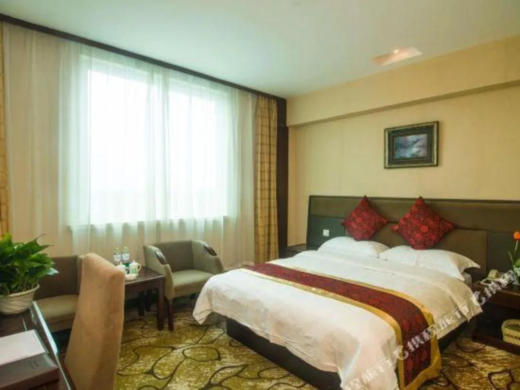 Bed in GreenTree Alliance Zhejiang Zhoushan Putuoshan Zhujiajian Scenic Spot Hotel