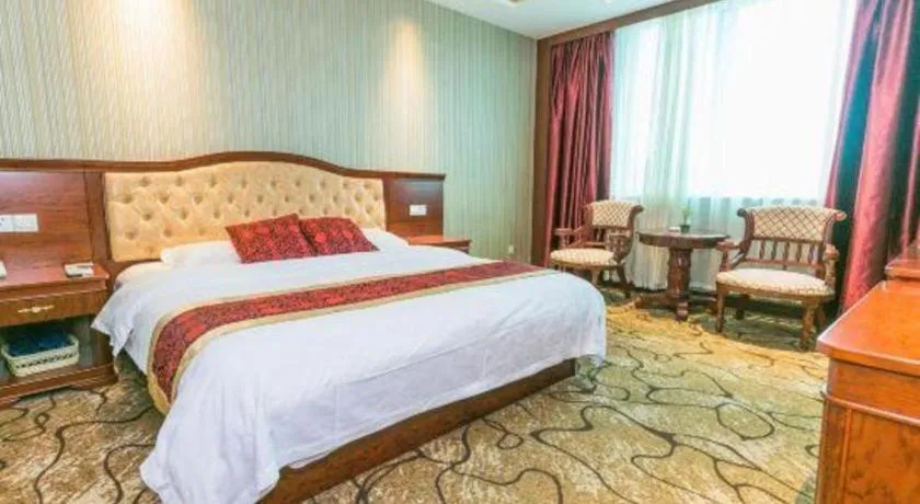 Bed in GreenTree Alliance Zhejiang Zhoushan Putuoshan Zhujiajian Scenic Spot Hotel