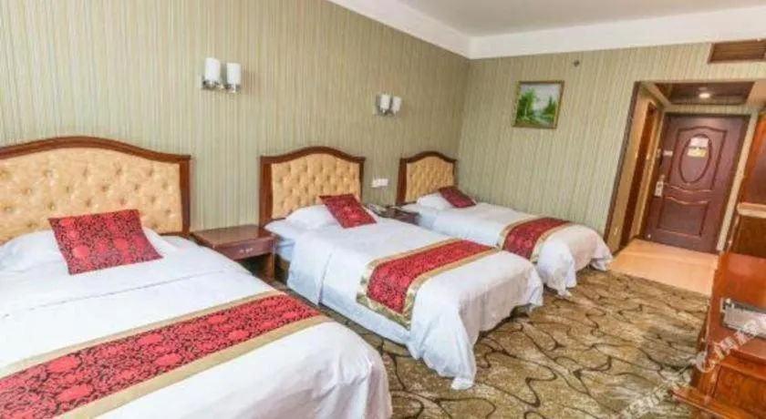 Bed in GreenTree Alliance Zhejiang Zhoushan Putuoshan Zhujiajian Scenic Spot Hotel