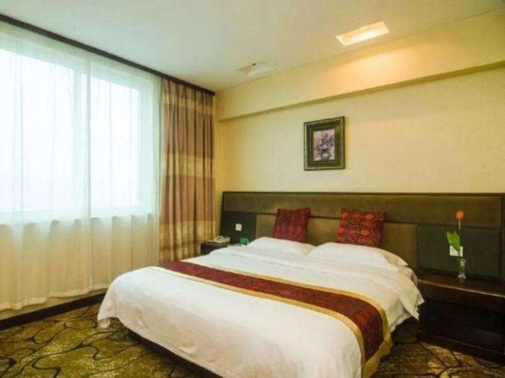 Bed in GreenTree Alliance Zhejiang Zhoushan Putuoshan Zhujiajian Scenic Spot Hotel