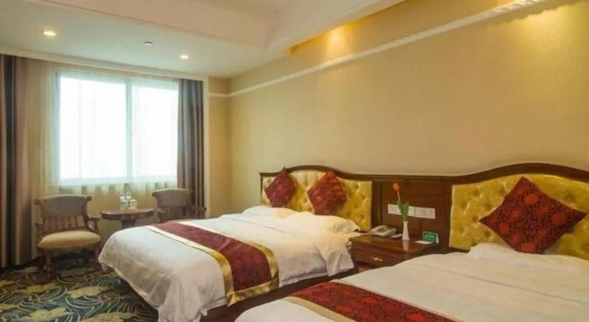 Bed in GreenTree Alliance Zhejiang Zhoushan Putuoshan Zhujiajian Scenic Spot Hotel