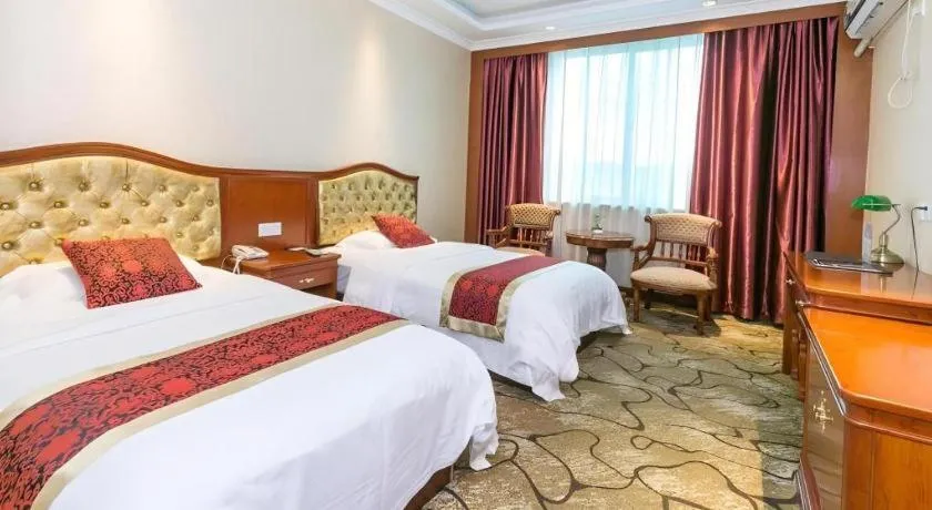 Bed in GreenTree Alliance Zhejiang Zhoushan Putuoshan Zhujiajian Scenic Spot Hotel