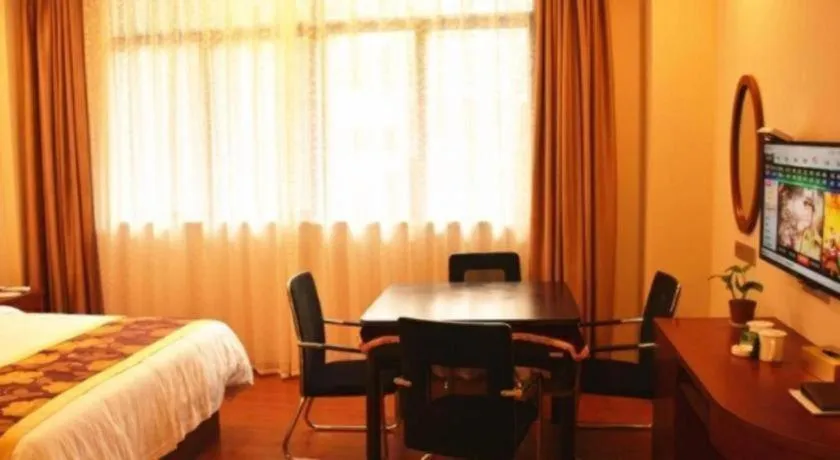 Bed in GreenTree Inn Jiangxi Shangrao Qianshan Ehu Avenue Express Hotel