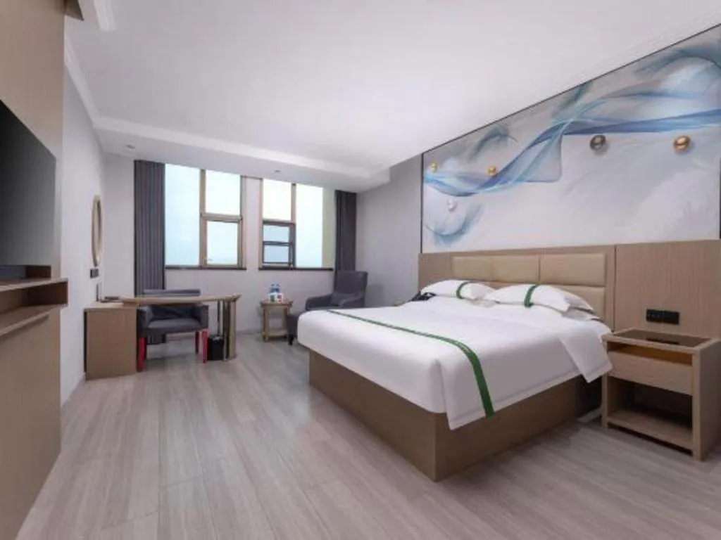 Bed in GreenTree Inn JiangSu Changzhou Lijia Town Wujin Road Business Hotel