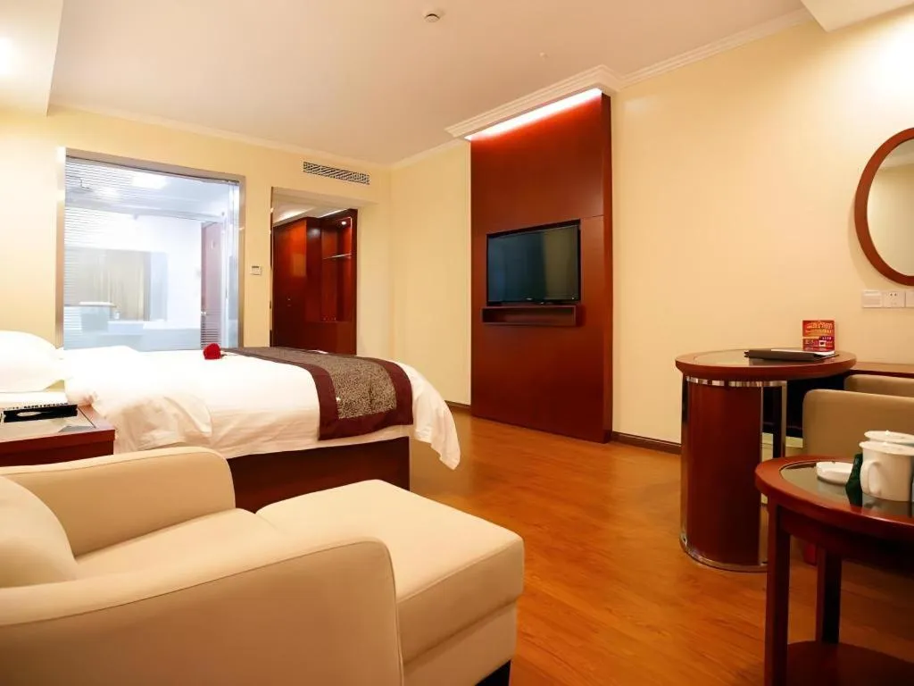 Bed in GreenTree Inn JiangSu Changzhou Lijia Town Wujin Road Business Hotel