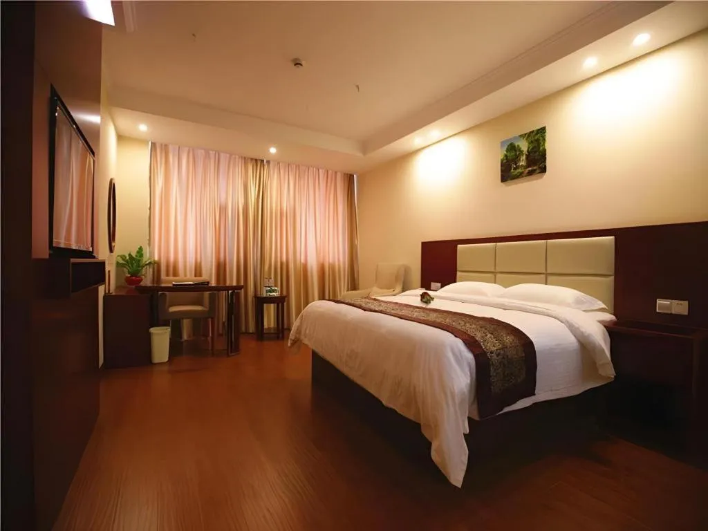 Bed in GreenTree Inn JiangSu Changzhou Lijia Town Wujin Road Business Hotel