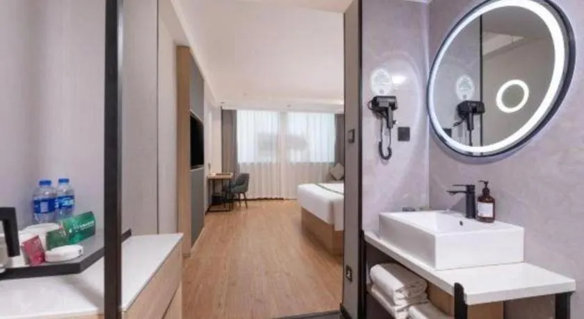 Bed in GreenTree Inn JiangSu Changzhou Lijia Town Wujin Road Business Hotel