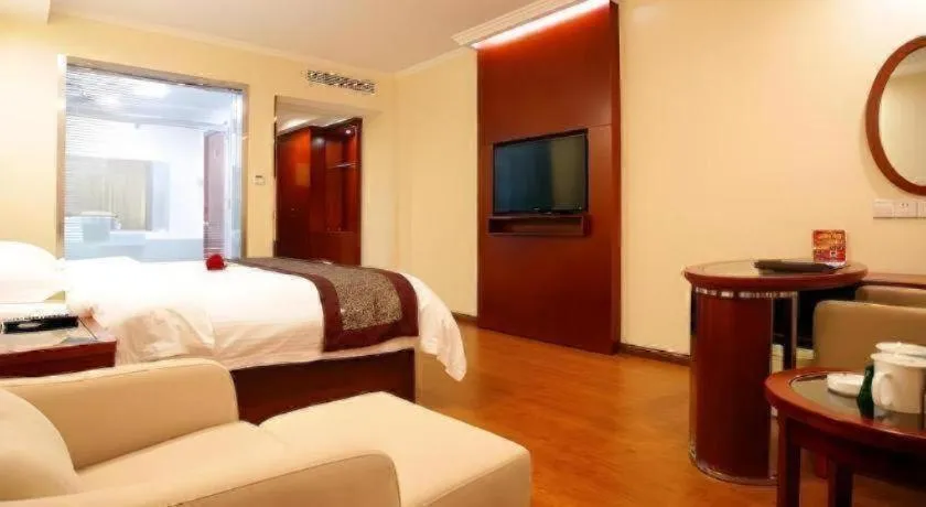 Bed in GreenTree Inn JiangSu Changzhou Lijia Town Wujin Road Business Hotel
