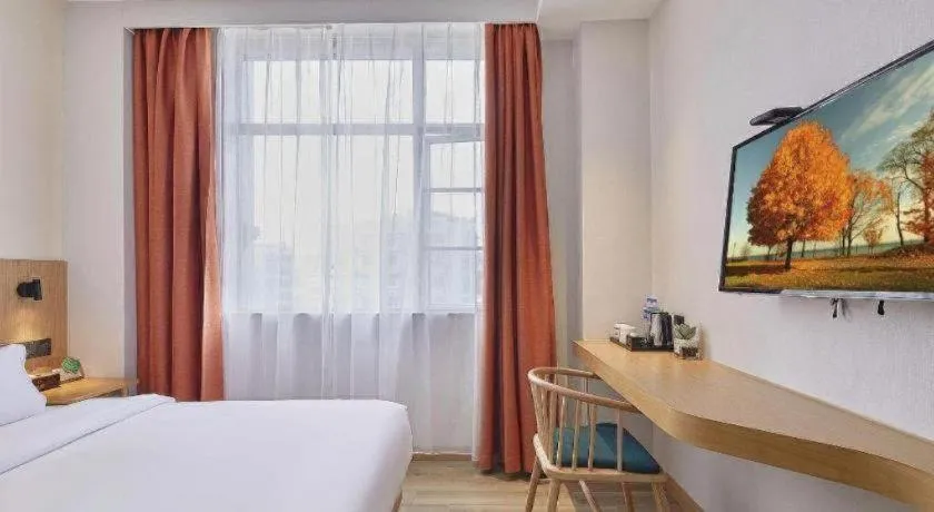 Bed in Insail Hotels Guangzhou Huangpu Dashadi Metro Station