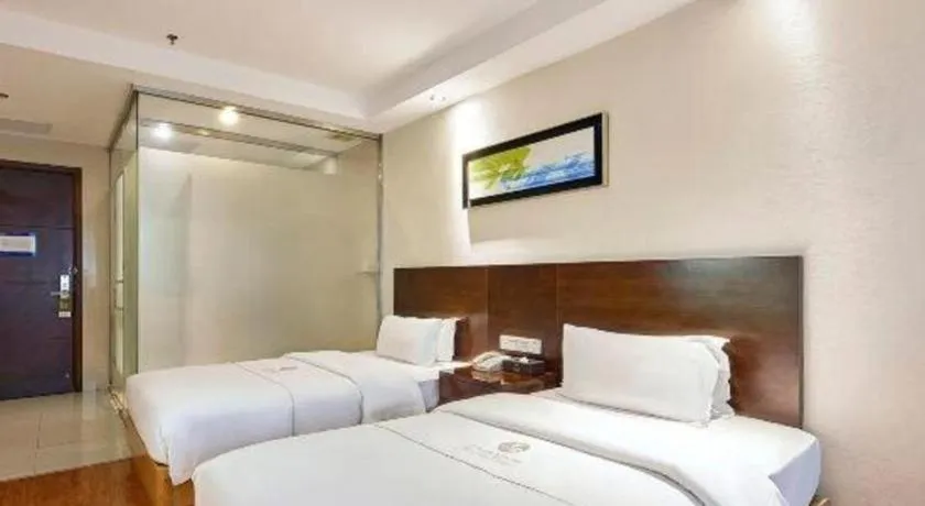 Bed in Insail Hotels Guangzhou Huangpu Dashadi Metro Station