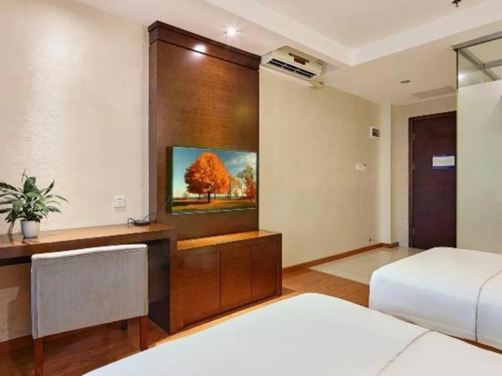 Bed in Insail Hotels Guangzhou Huangpu Dashadi Metro Station