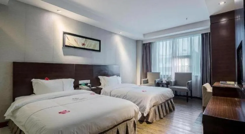 Bed in Insail Hotels Guangzhou Huangpu Dashadi Metro Station