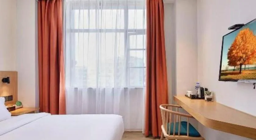 Bed in Insail Hotels Guangzhou Huangpu Dashadi Metro Station