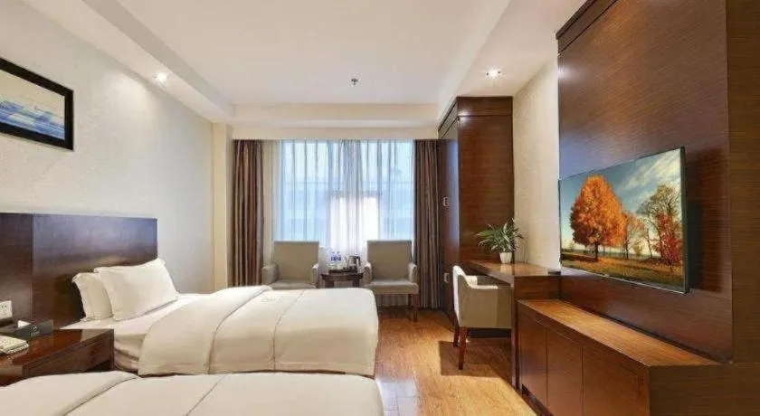 Bed in Insail Hotels Guangzhou Huangpu Dashadi Metro Station