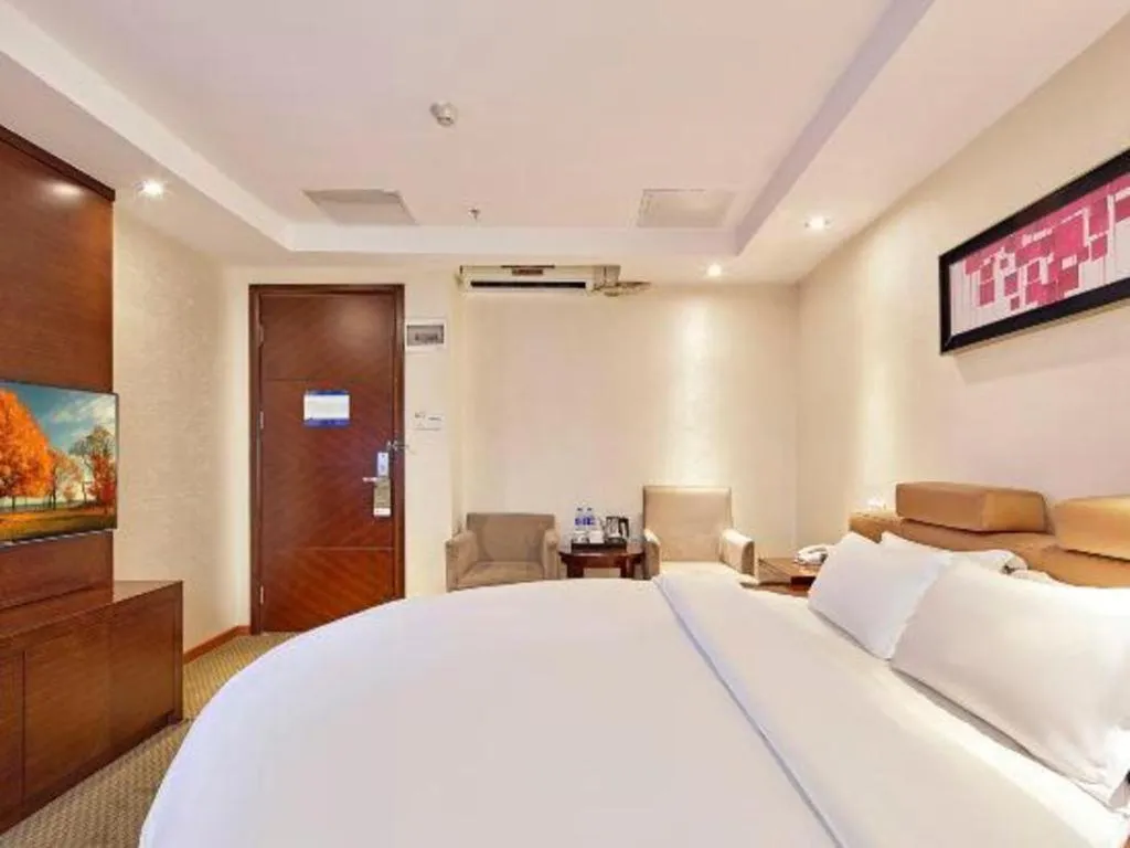 Bed in Insail Hotels Guangzhou Huangpu Dashadi Metro Station