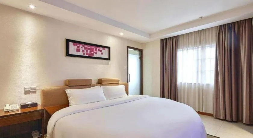 Bed in Insail Hotels Guangzhou Huangpu Dashadi Metro Station