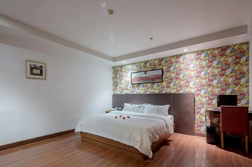 Bed in Insail Hotels Guangzhou Huangpu Dashadi Metro Station