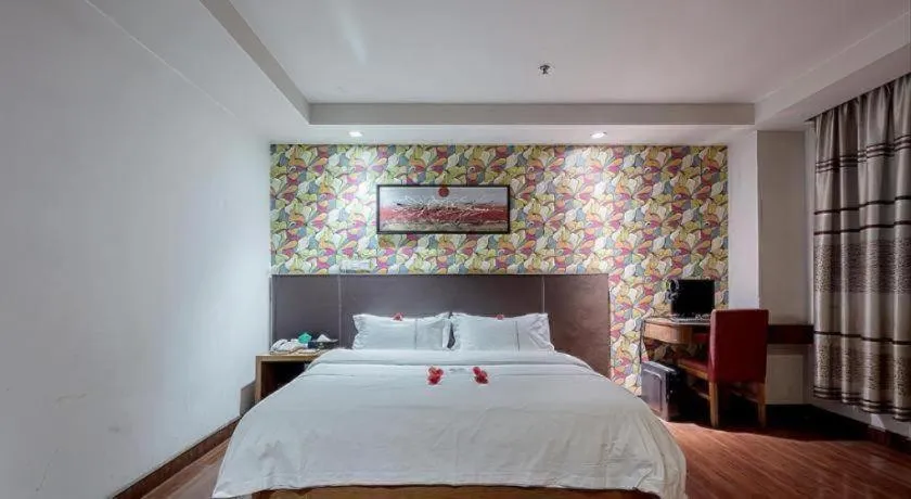 Bed in Insail Hotels Guangzhou Huangpu Dashadi Metro Station